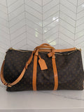 Authentic Louis Vuitton Keepall 60 Bandouliere in Iconic Monogram