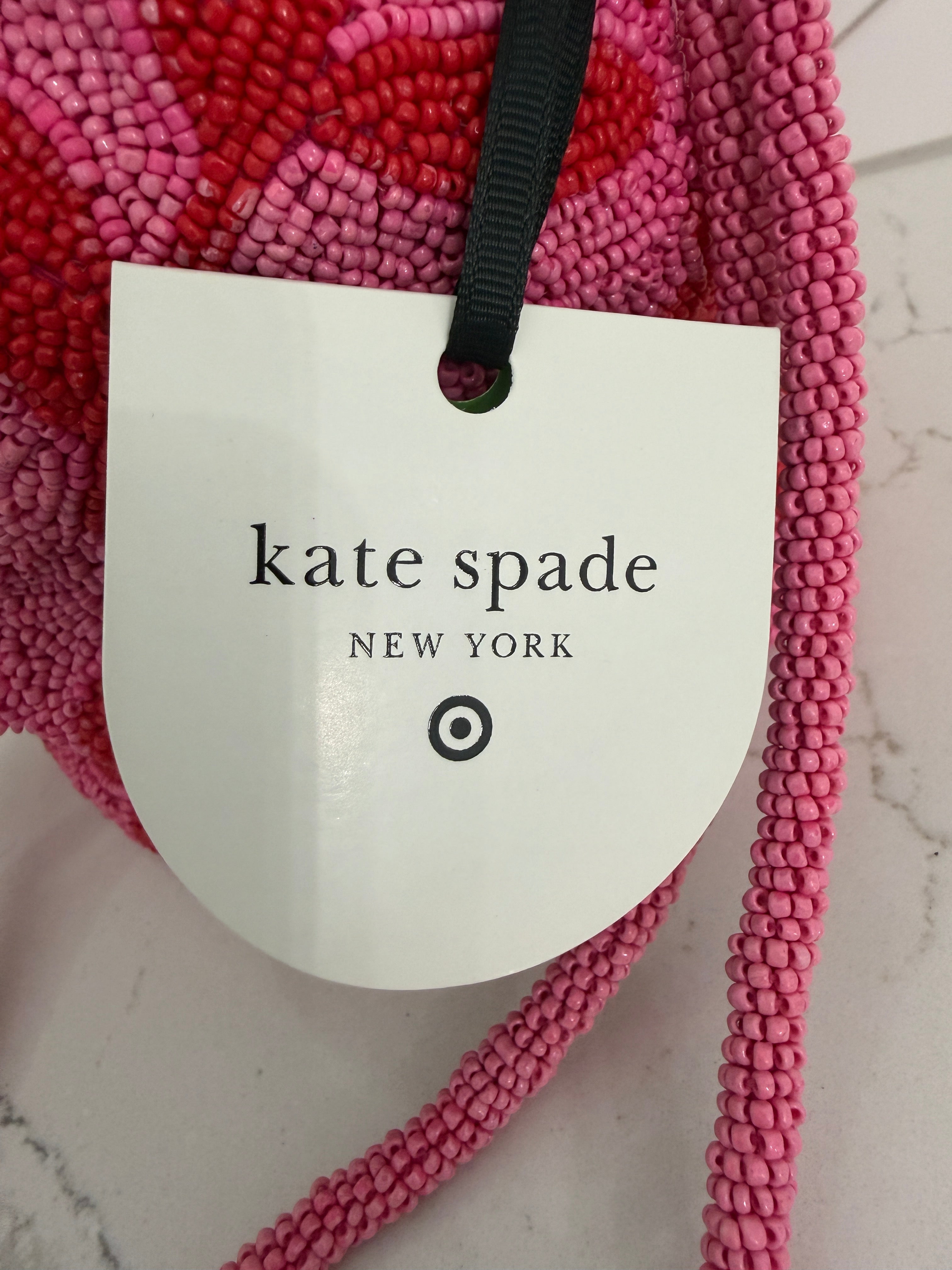 Target X Kate Spade Rose Beaded Drawstring Bag- Limited Edition