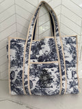 Ellandemm Large Toile Reversible Tote