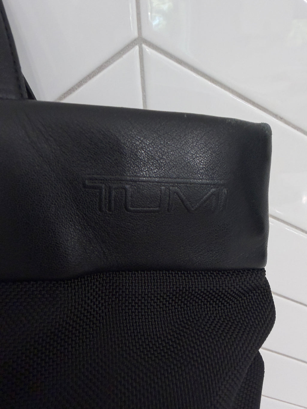 TUMI Black Ballistic Nylon Tote Bag Business Travel Carryall