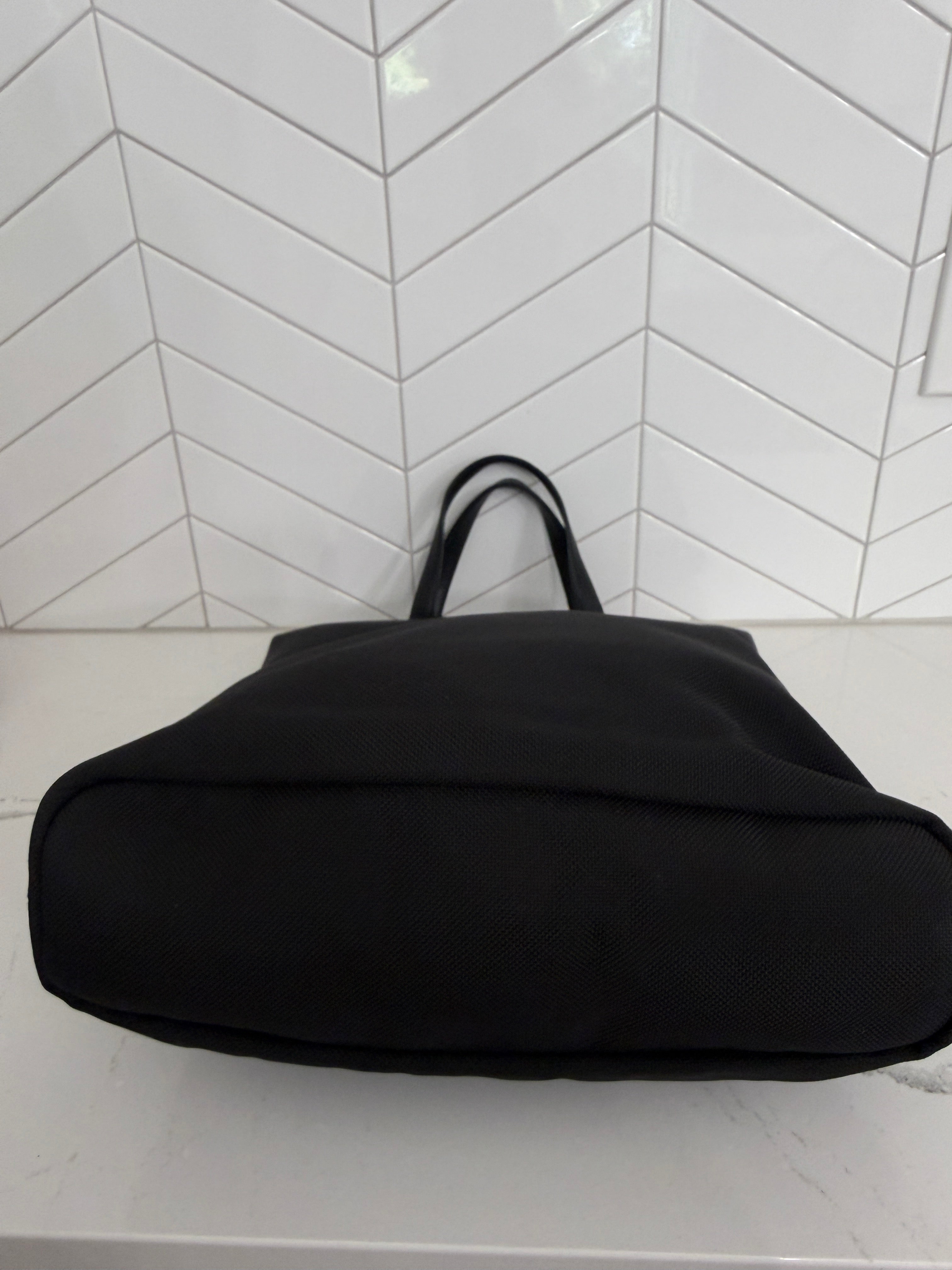 TUMI Black Ballistic Nylon Tote Bag Business Travel Carryall